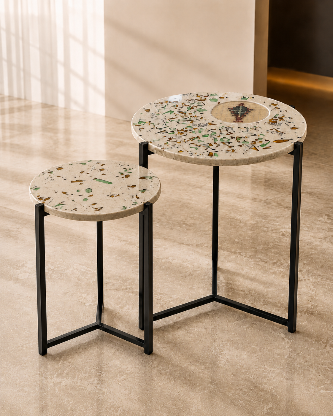 Two Terrazzo Tables